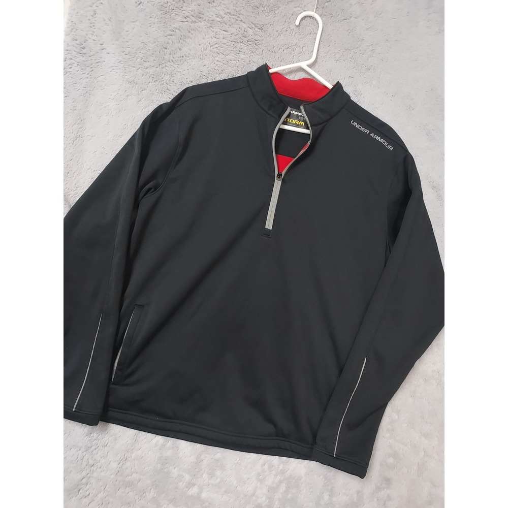 Under Armour Jacket Men Medium UA Storm Quarter Zip Fleece Lined Water Resistant